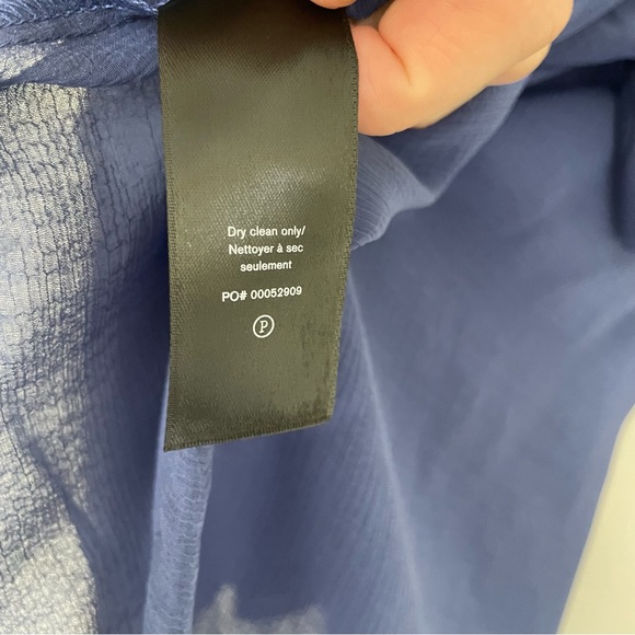 NWT Rag & Bone Elysse Sheer V-Neck Top & Camisole Airy Crepe Drawstring Size M - Picture 6 of 8